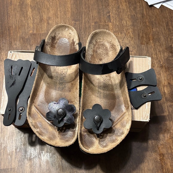 Birkenstock Shoes - Birki’s by Birkenstock Black Flower Sandals